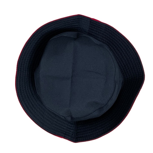 Reversible Masters Print Bucket Hat Sun Protective Cotton Fisherman Cap Red OS - Picture 4 of 15